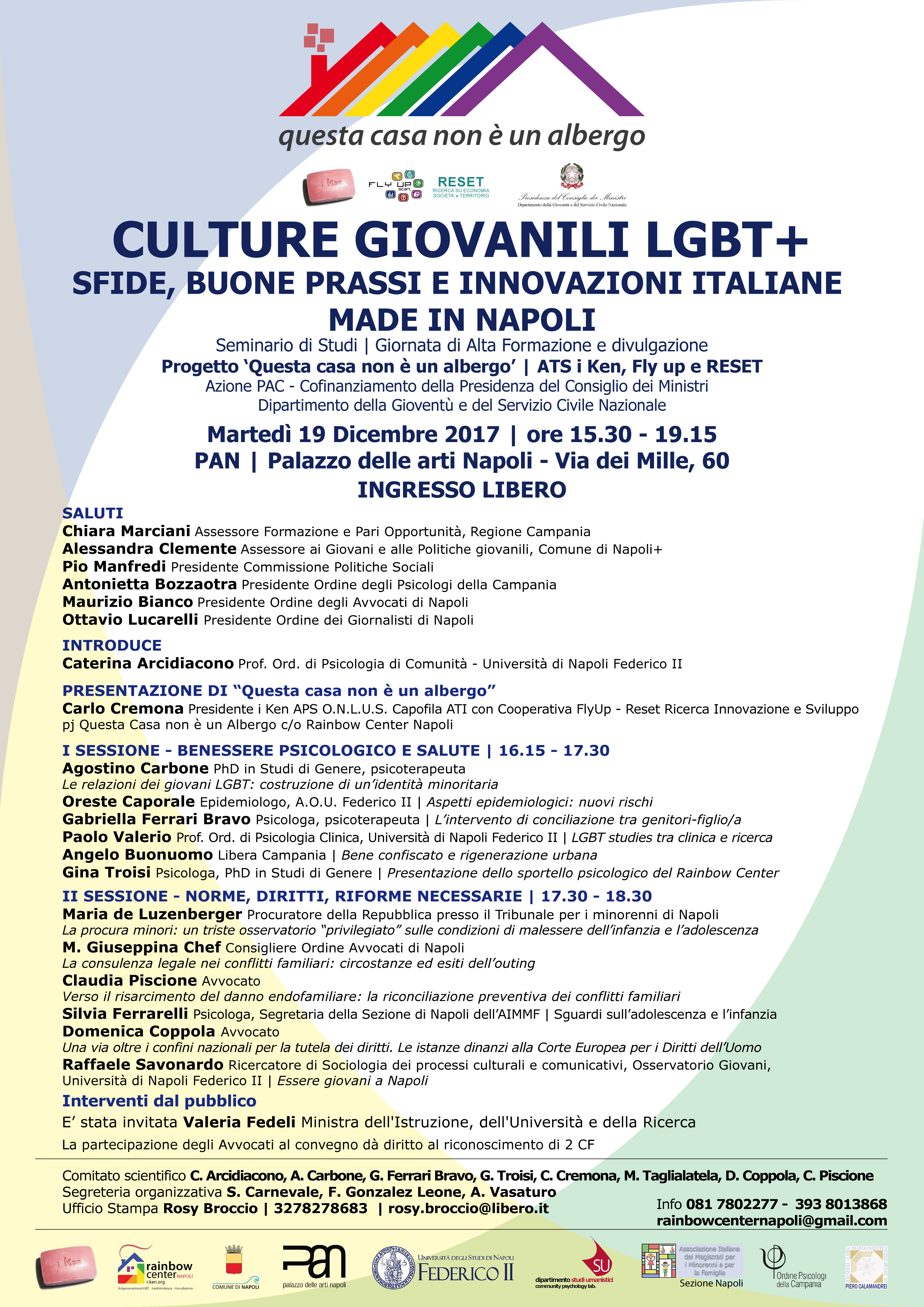 Locandina Culture Giovnaili LGBT